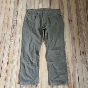 Levis 559 Relaxed Straight Jeans Mens 38x32 tan khaki Fatigue 00559-0497 casual